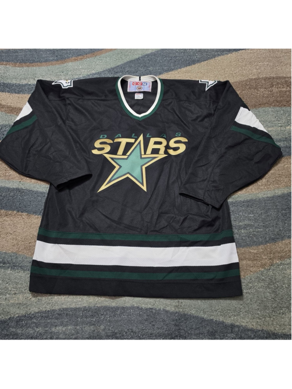 Dallas Stars CCM Vintage Authentic NHL Hockey Jersey Black XL